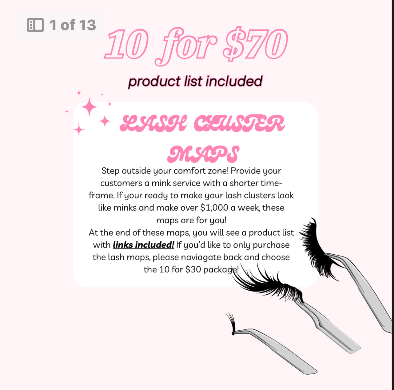 Lash Cluster Training - Maps & Product List